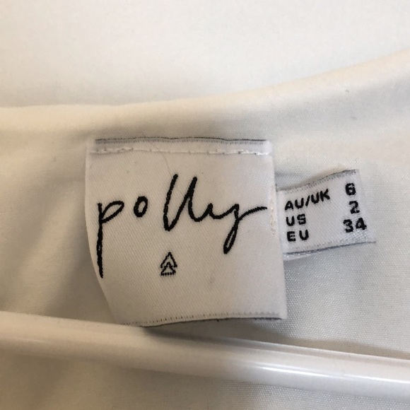 WHITE RUFFLED MINI DRESS - Picture 2 of 4